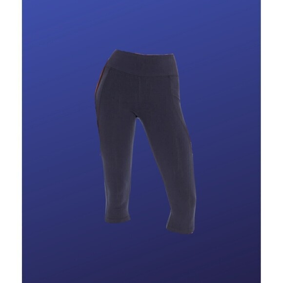 Marika SPORT Essential Slimming Capri Leggings, NAVY/CORAL, Size S, NWOT - Picture 1 of 11